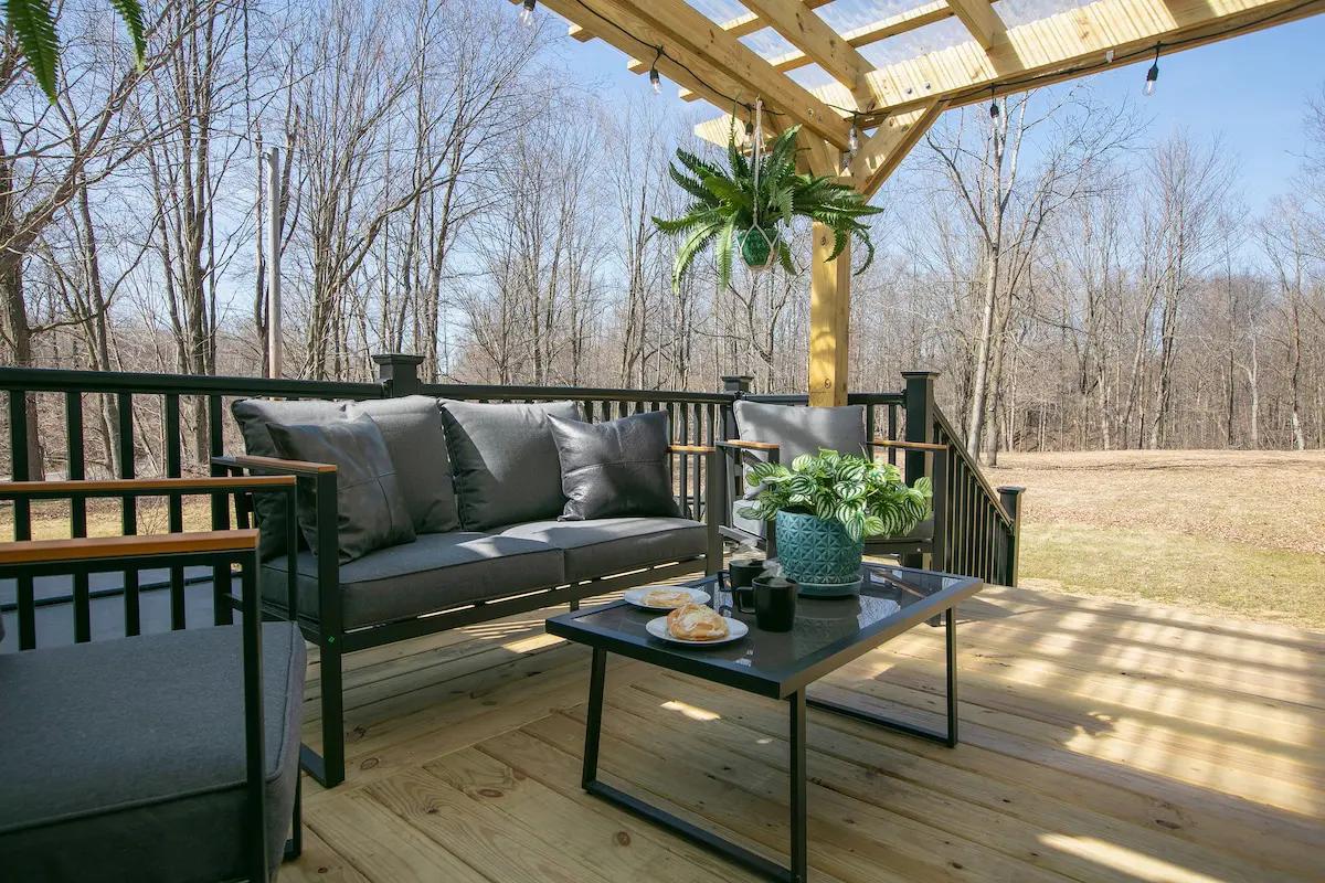 Spacious kitchen with island seating