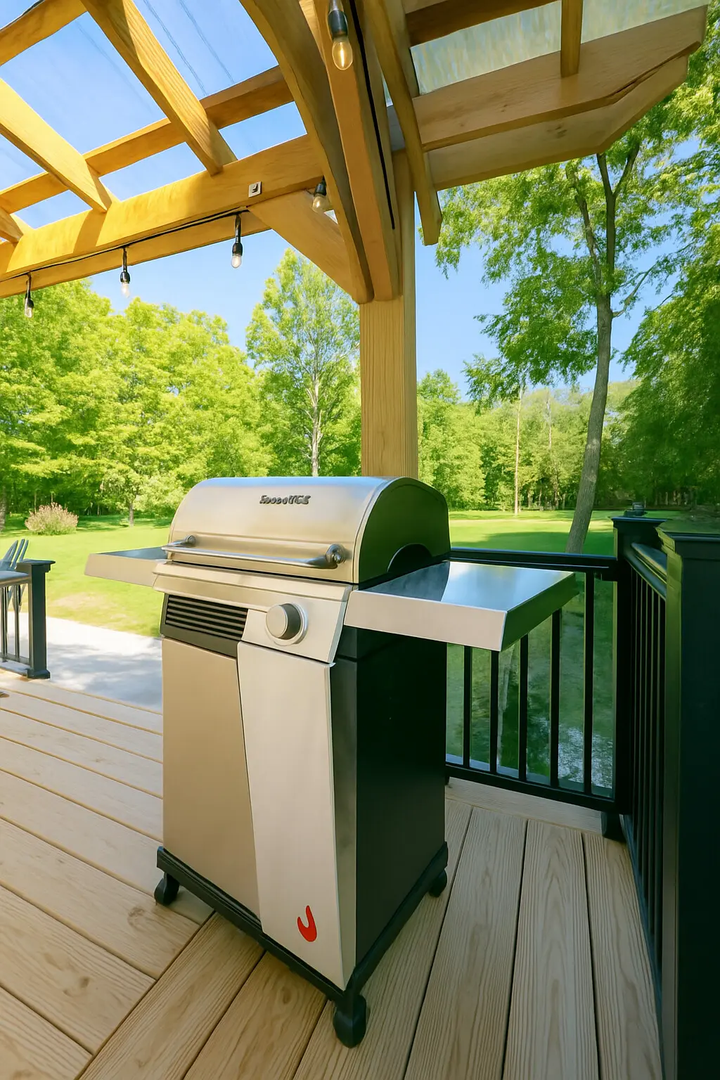 Outdoor grill area at Copper Top Ridge
