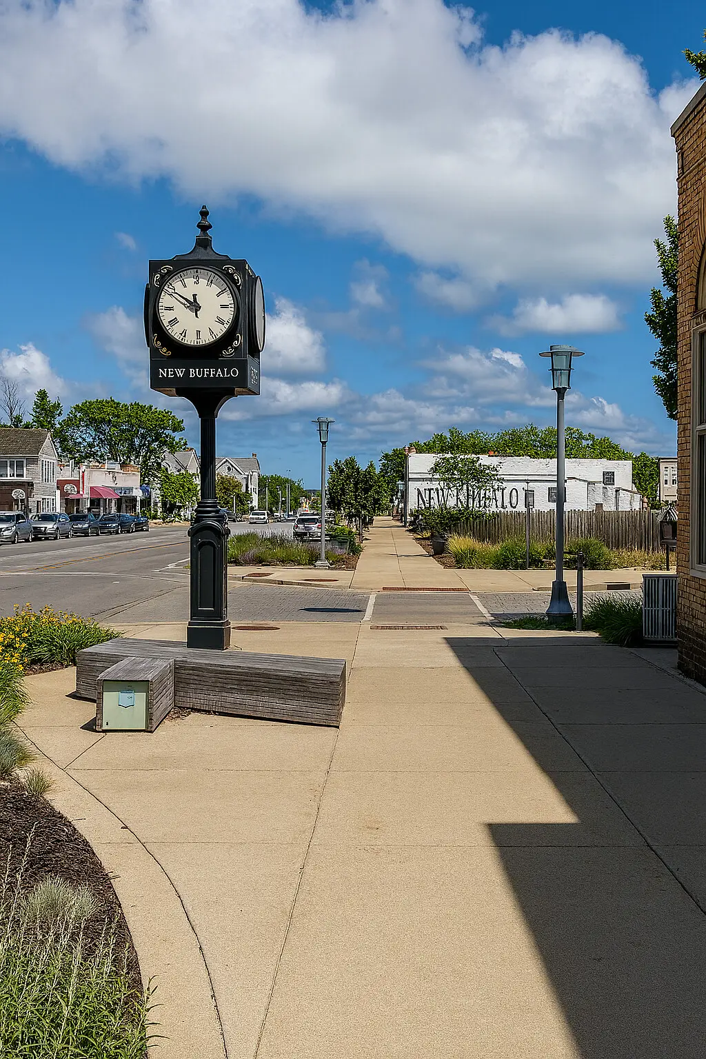 Downtown New Buffalo shopping and dining near Copper Top Ridge