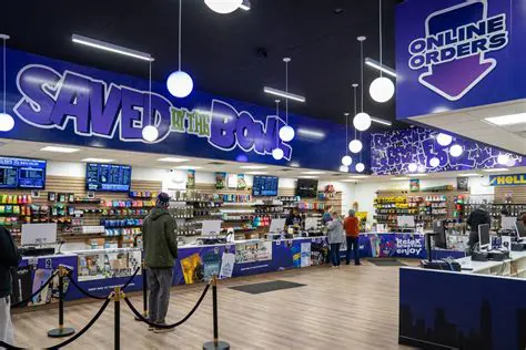 The Flower Bowl interior – modern cannabis dispensary in New Buffalo, MI