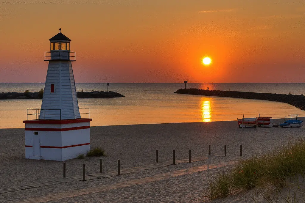 Sunset in New Buffalo