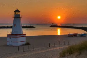 Sunset in New Buffalo