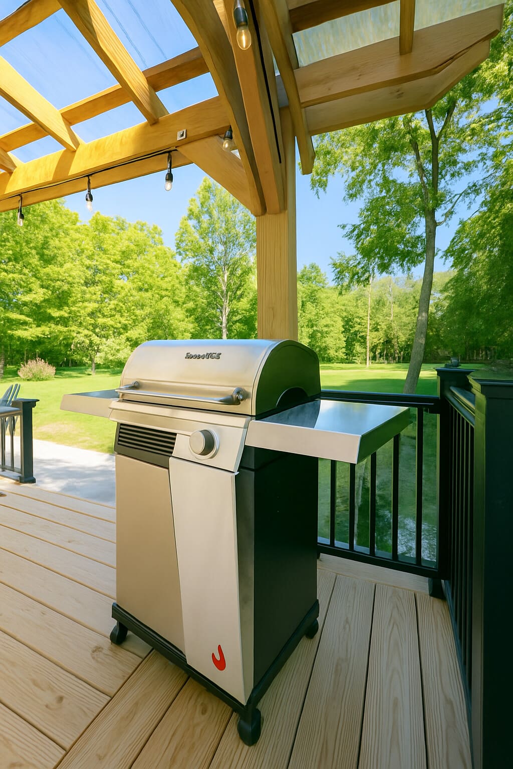 Outdoor grill area at Copper Top Ridge