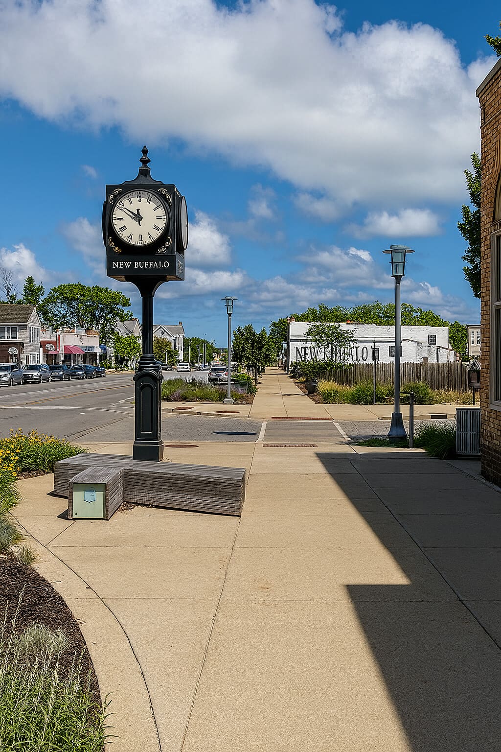 Downtown New Buffalo shopping and dining near Copper Top Ridge