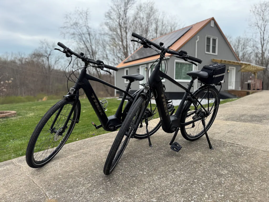 New Buffalo e-bike rentals at Copper Top Ridge New Buffalo vacation rental.