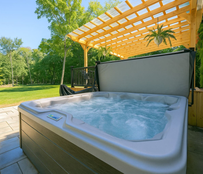 Luxury vacation rental in New Buffalo with private hot tub
